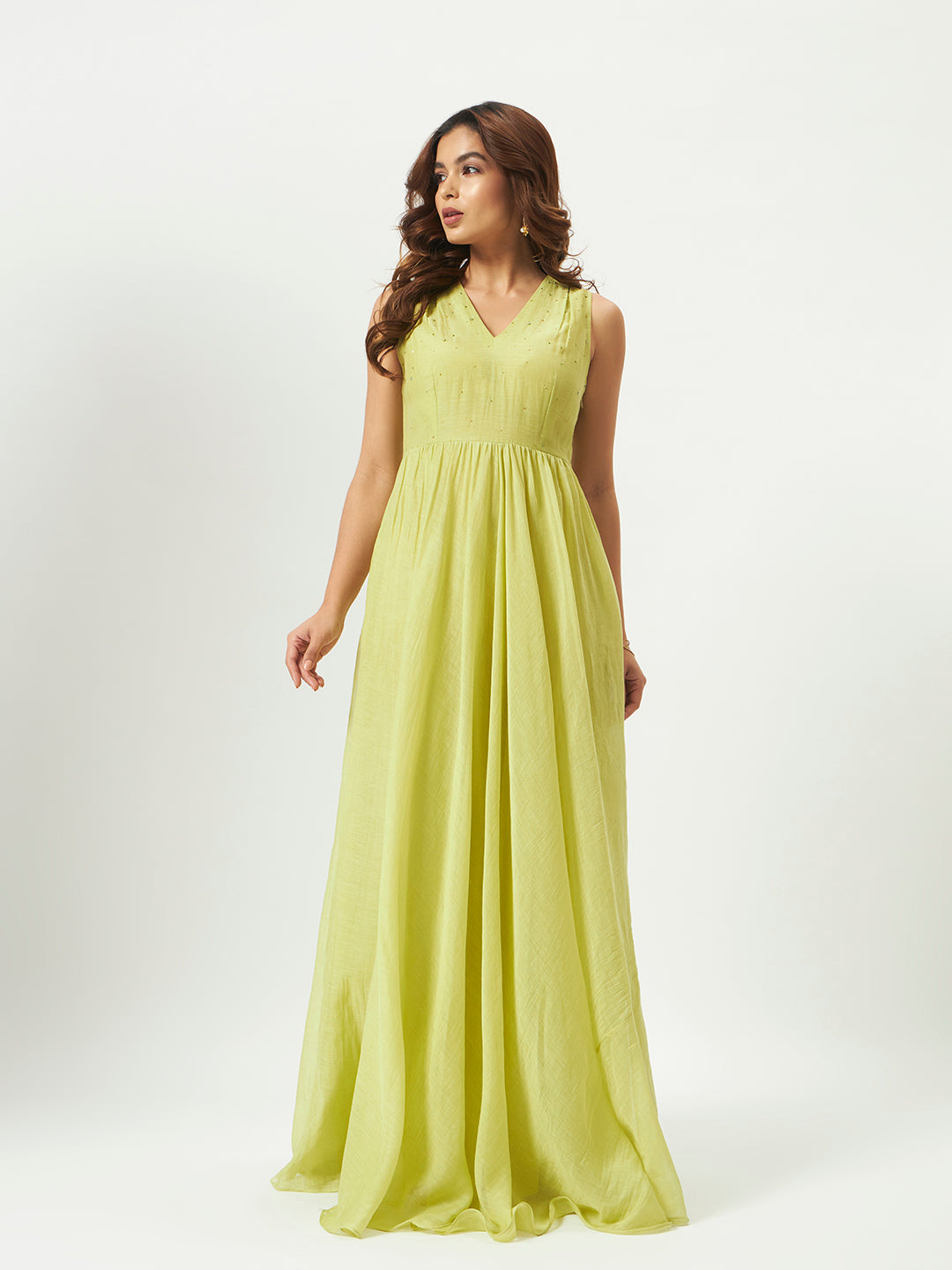 The Lime Oasis Maxi Dress