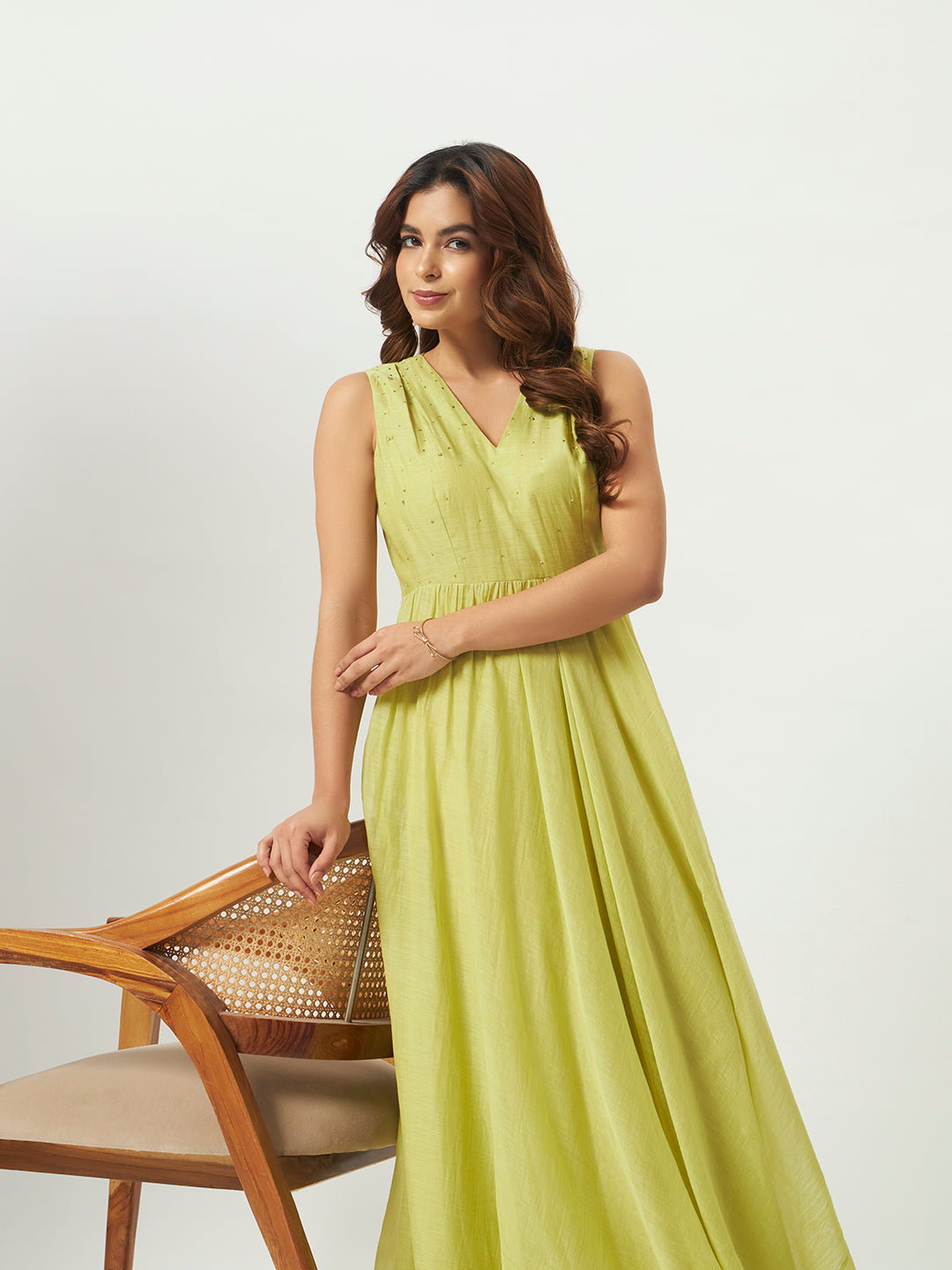 The Lime Oasis Maxi Dress