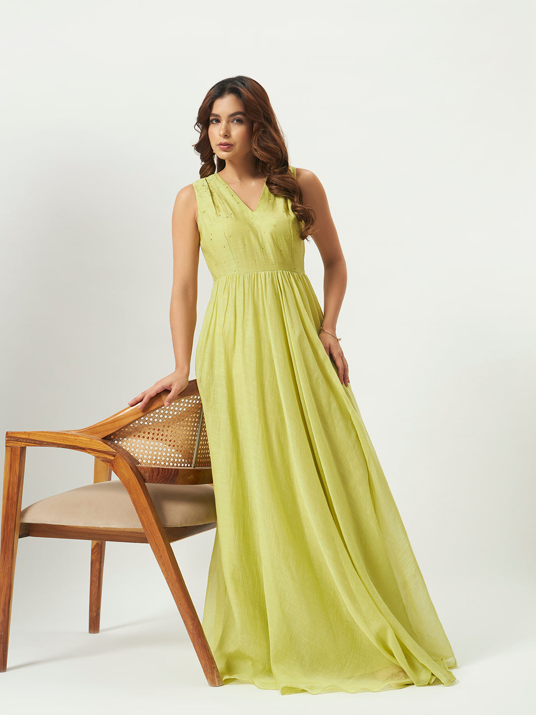The Lime Oasis Maxi Dress