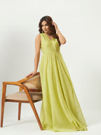 The Lime Oasis Maxi Dress