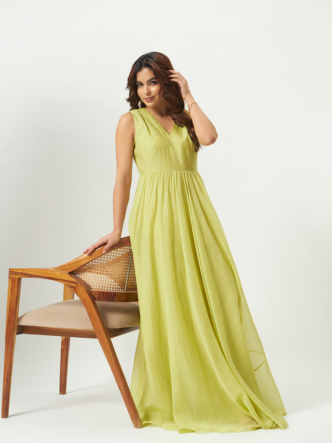 The Lime Oasis Maxi Dress