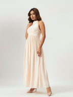 Pink Frosting Halter Maxi Dress