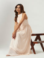 Pink Frosting Halter Maxi Dress