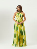 Oasis Twist Tabi Silk Maxi Dress