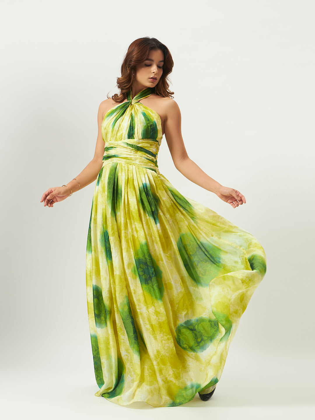 Oasis Twist Tabi Silk Maxi Dress