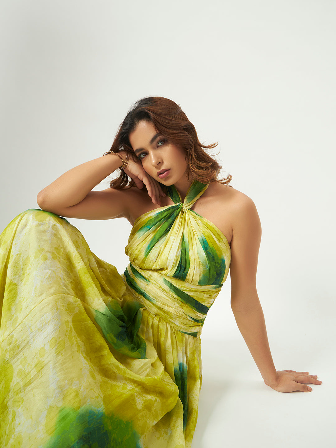 Oasis Twist Tabi Silk Maxi Dress