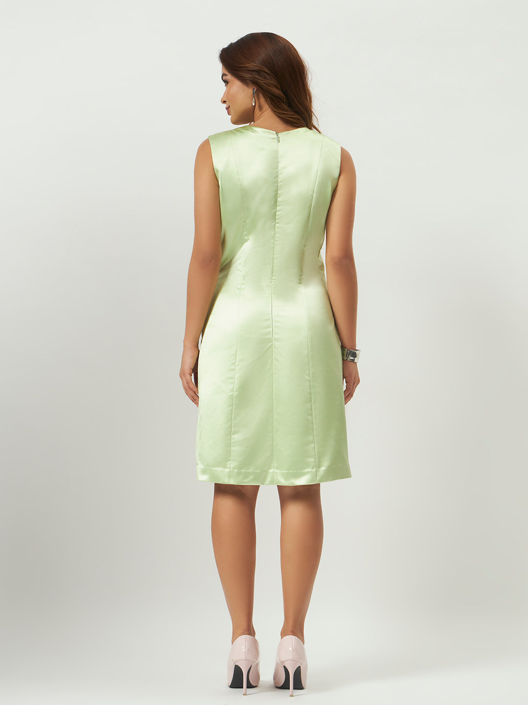 Green Oasis Crystal Sheath Dress