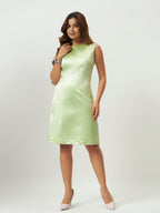 Green Oasis Crystal Sheath Dress