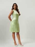 Green Oasis Crystal Sheath Dress