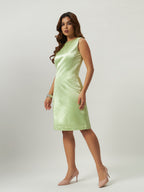 Green Oasis Crystal Sheath Dress
