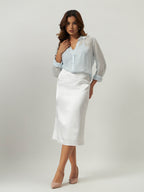 Celeste Shimmer Sheer Shirt