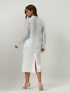 Celeste Shimmer Sheer Shirt