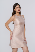 Champagne Lustre Shift Dress