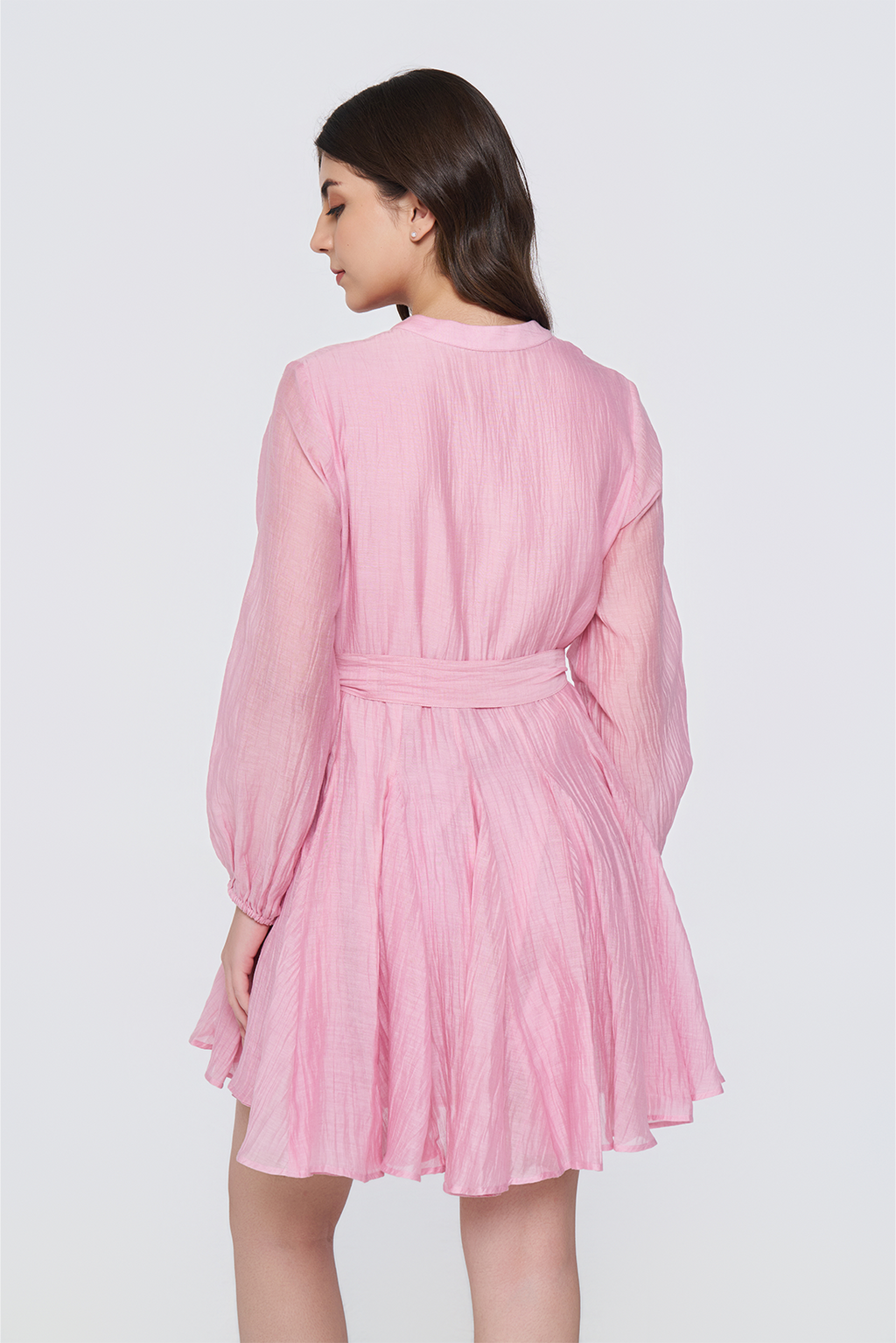 Blush Petal Hand-Embroidered Dress