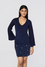 Starlight Navy Sheath Dress