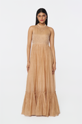 Coral Sands Tiered Maxi Dress