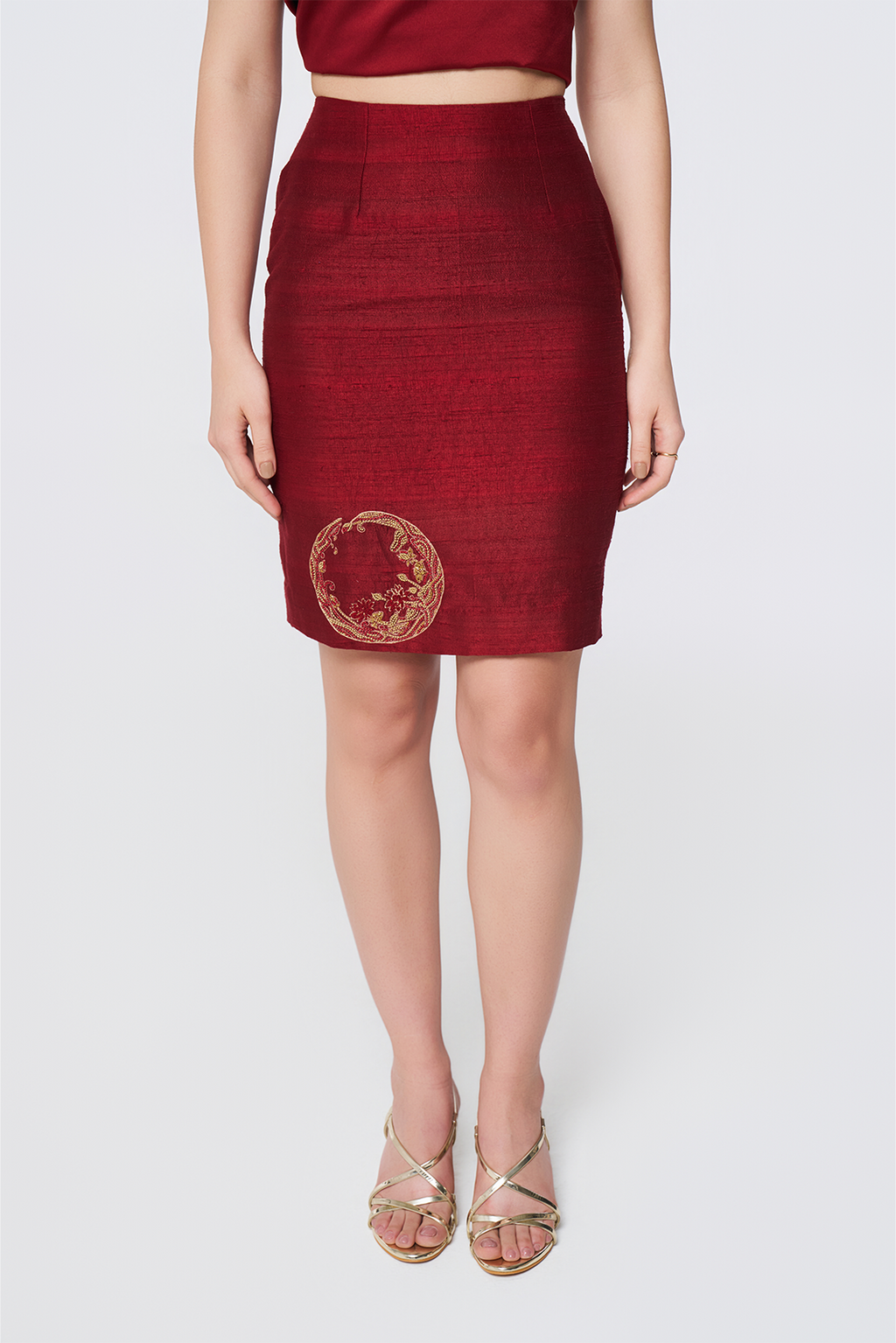 Ruby Glaze Column Skirt