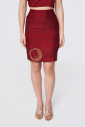 Ruby Glaze Column Skirt