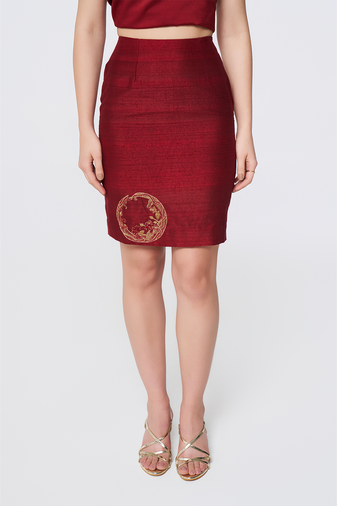 Ruby Glaze Column Skirt