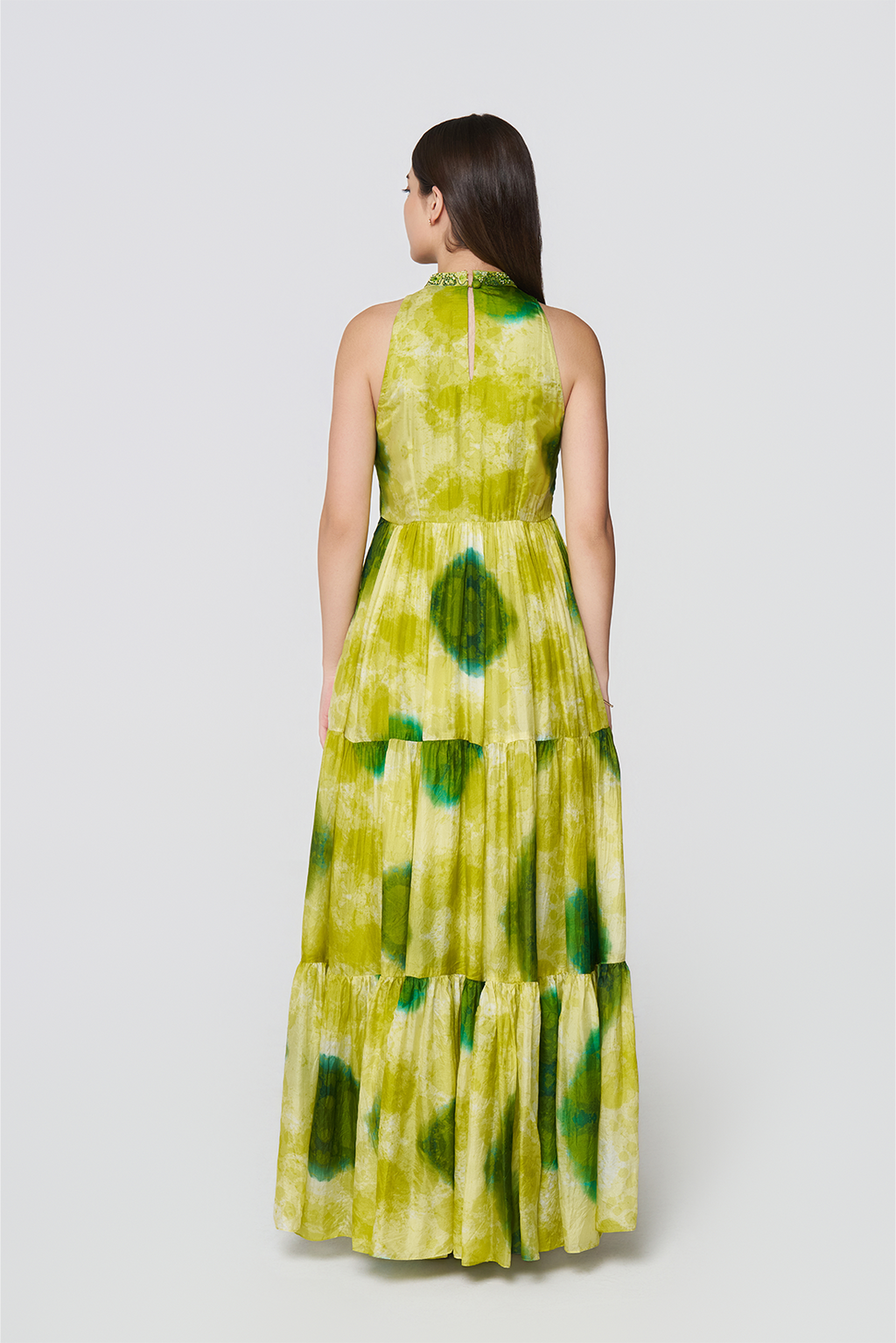 Emerald Lagoon Silk Maxi