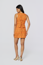 Marigold Jacquard Embroidered Set