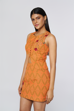 Marigold Jacquard Embroidered Set