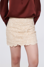 Lace Silk 9 to 5 Skirt
