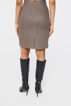 Brown Boardroom Skirt