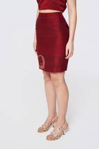 Ruby Glaze Column Skirt