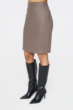 Brown Boardroom Skirt