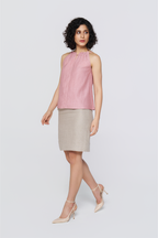 Cream Boardroom Skirt