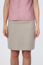 Cream Boardroom Skirt