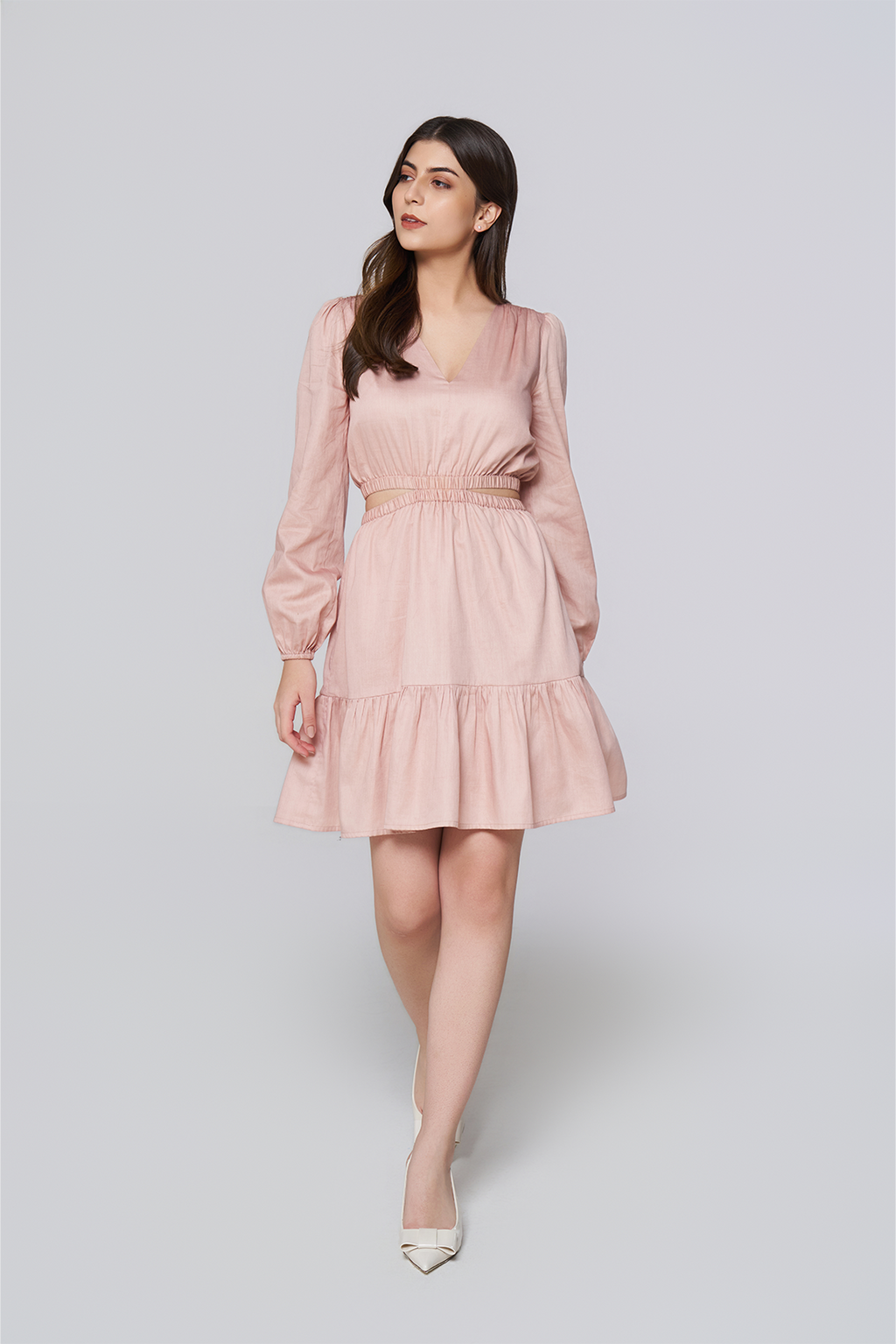 Sandstone Tiered Day Dress