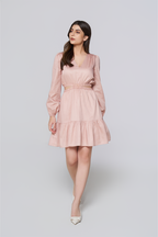 Sandstone Tiered Day Dress