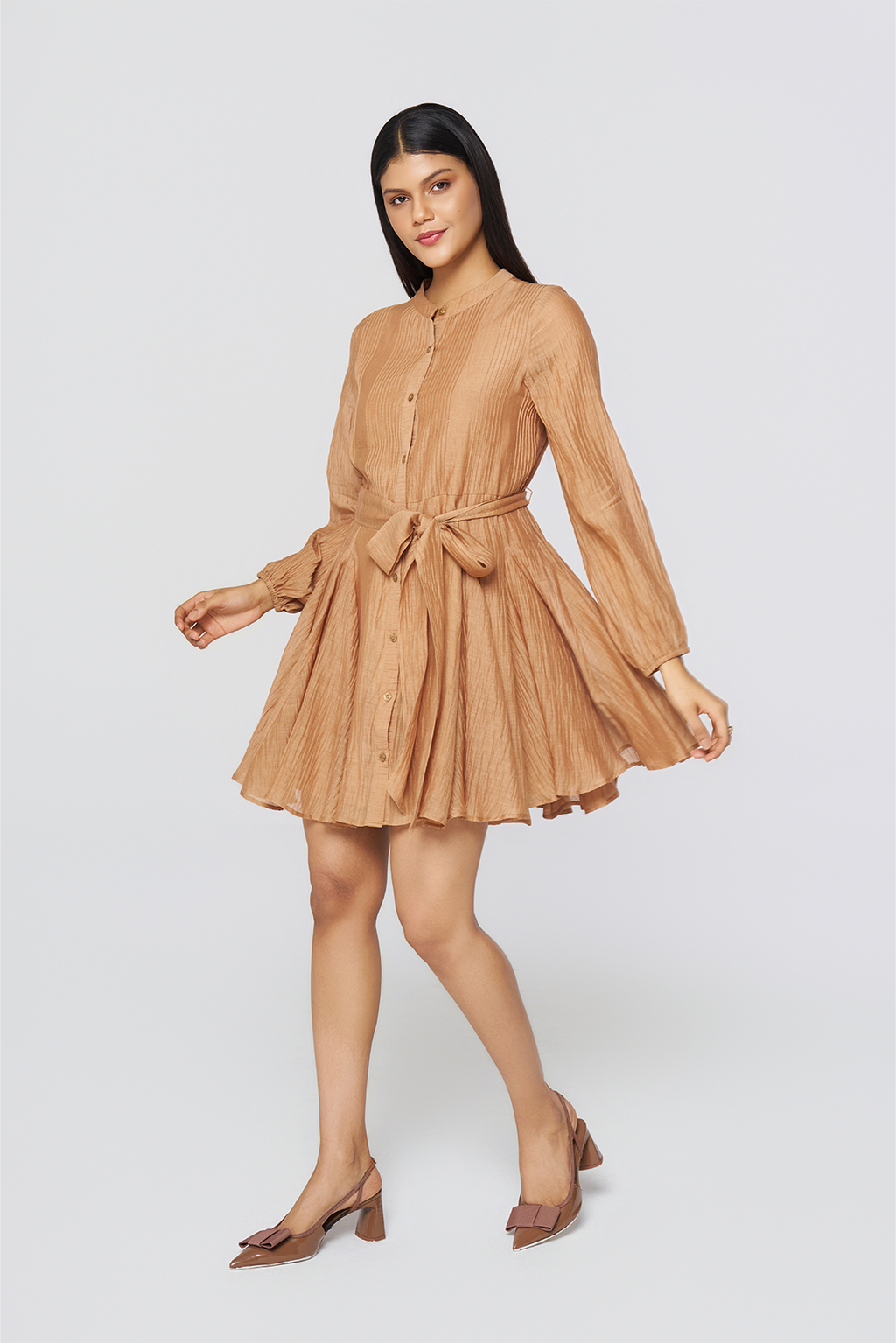 Amber Glaze Tiered Dress