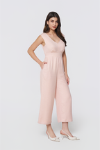 Peach Nectar Dobby Jumpsuit