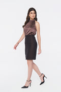 Espresso Glaze Halter Neck Top