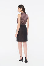 Espresso Glaze Halter Neck Top