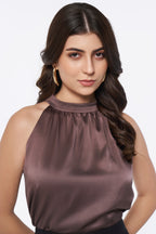Espresso Glaze Halter Neck Top