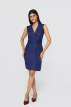Midnight Navy Notch Dress