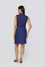Midnight Navy Notch Dress