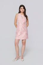 Blush Petal Printed Shift Dress