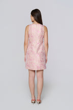 Blush Petal Printed Shift Dress