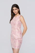 Blush Petal Printed Shift Dress