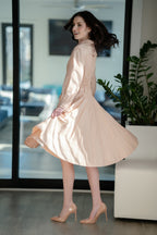 City Pulse Tailored A-Line Trench Dress