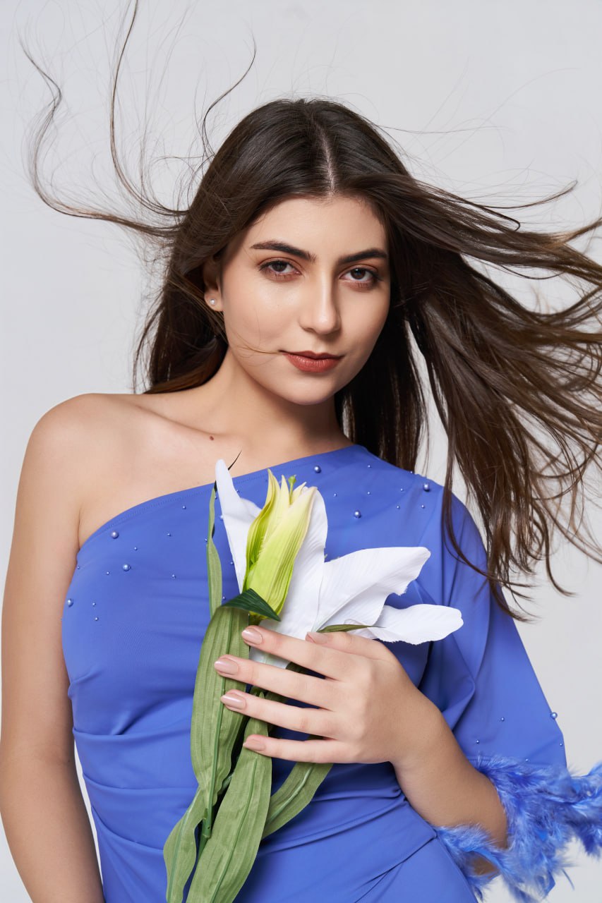 Azure Dream Feathered Jumpsuit